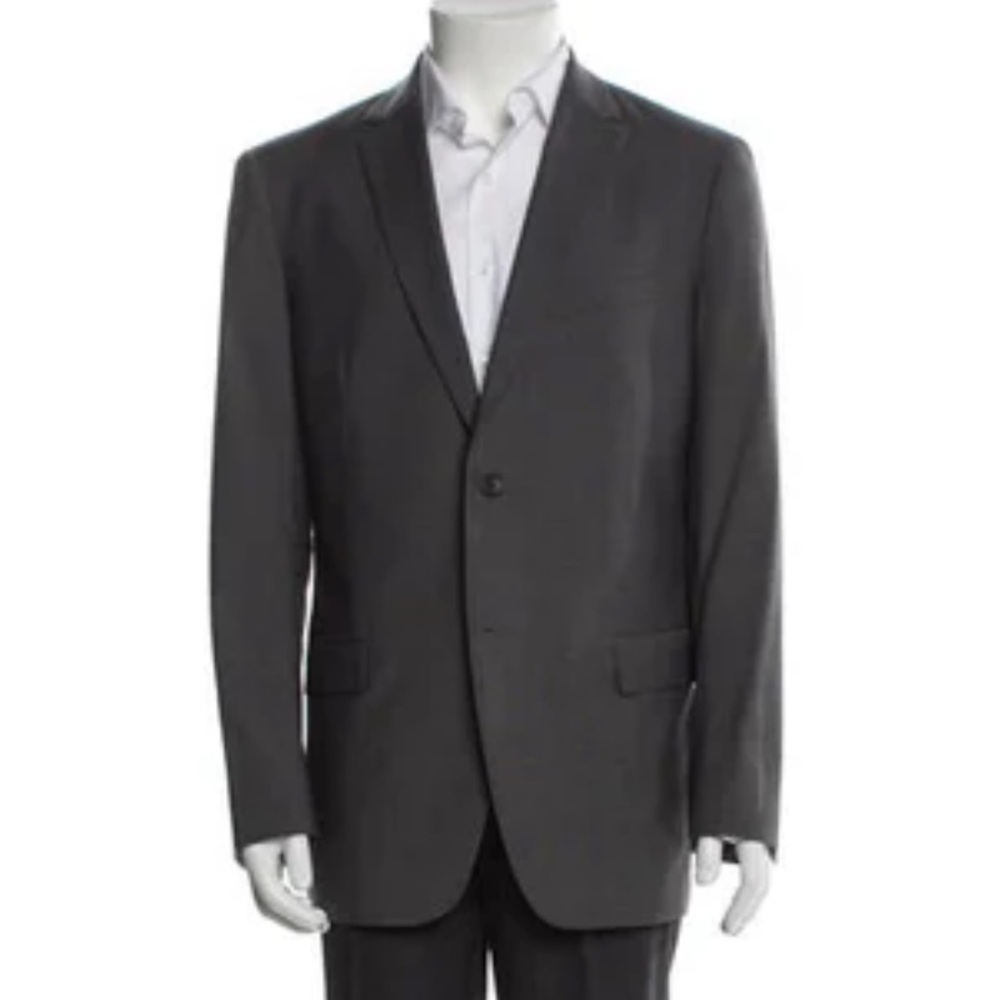 Theory Men’s Charcoal Gray Suit Set - Slim Fit